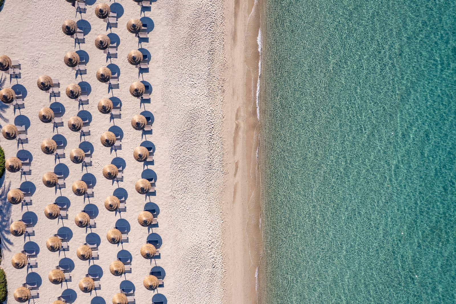 La spiaggia – foto aerea del Cormoran Resort Villasimius